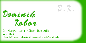 dominik kobor business card