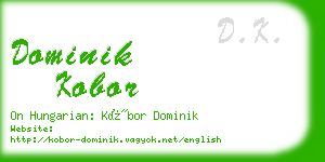 dominik kobor business card